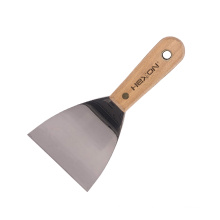 10cm Double clip beech wooden handle stainless steel wall scraper